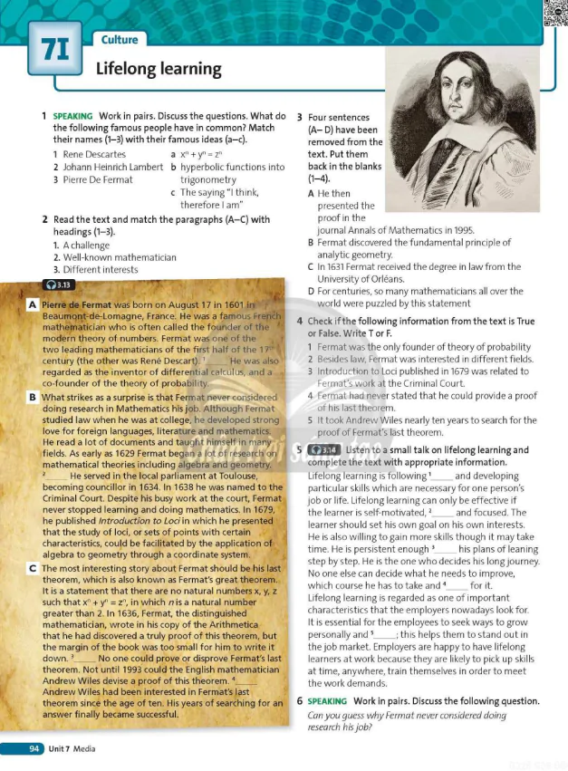 7I Culture:  Lifelong learning