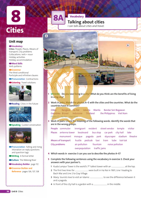 8A: Vocabulary Talking about cities