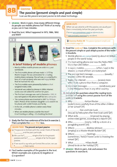 8B. Grammar: The passive (present simple and past simple)