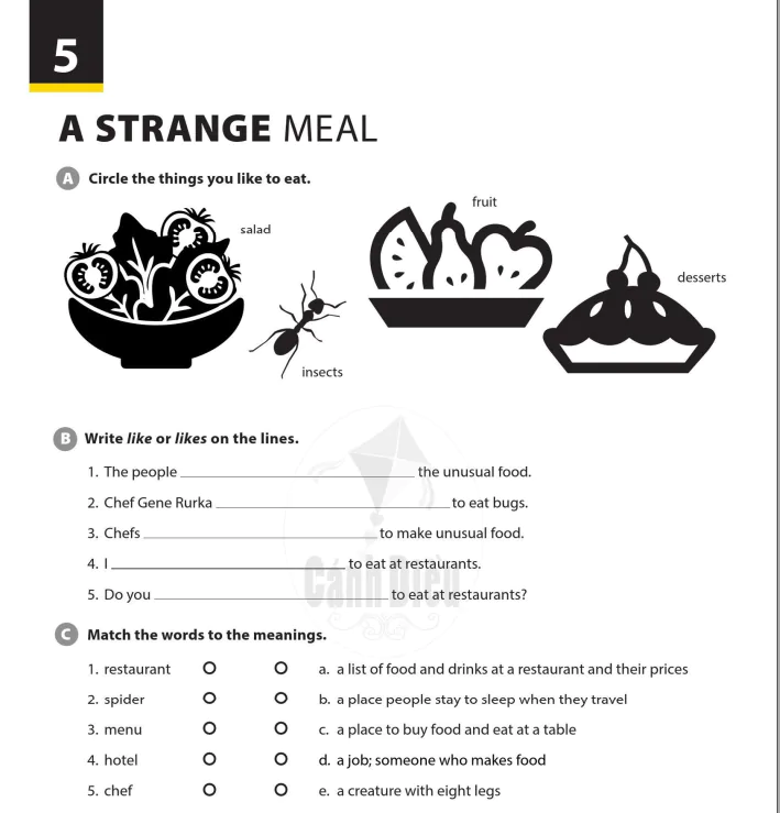 A strange meal