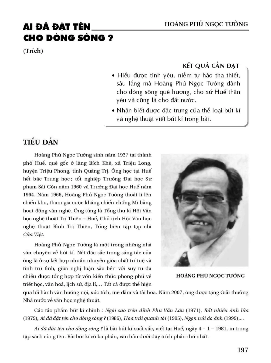 Ai Đã Đặt Tên Cho Dòng Sông?