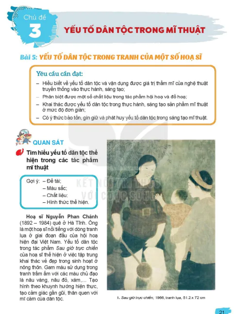 Bài 5: Yếu tố dân tộc trong tranh của một số họa sĩ