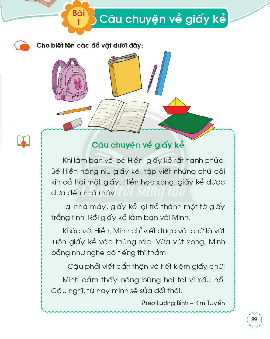 Bài 1: Câu Chuyện Về Giấy Kẻ