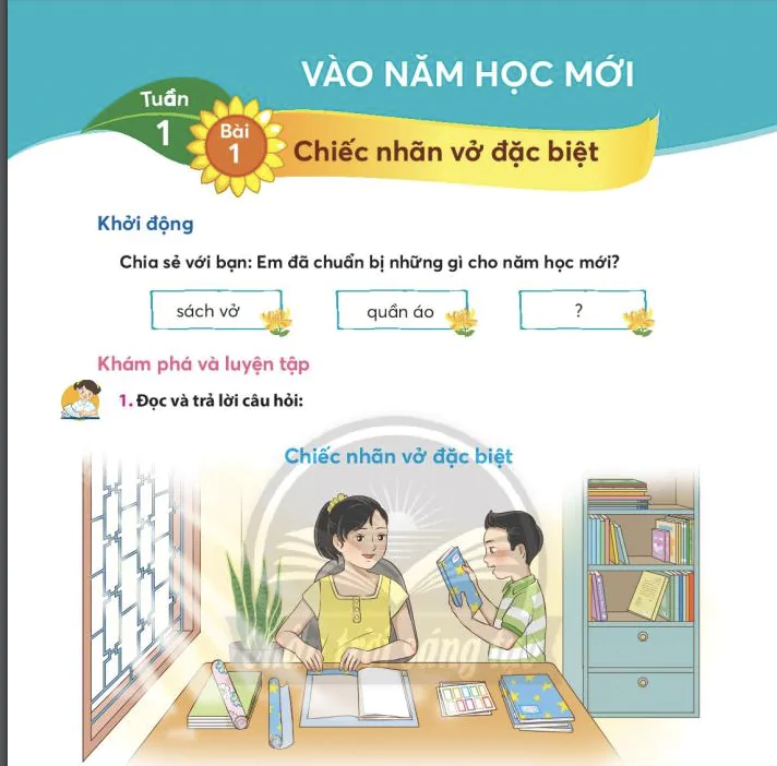 Bài 1: Chiếc nhãn vở đặc biệt