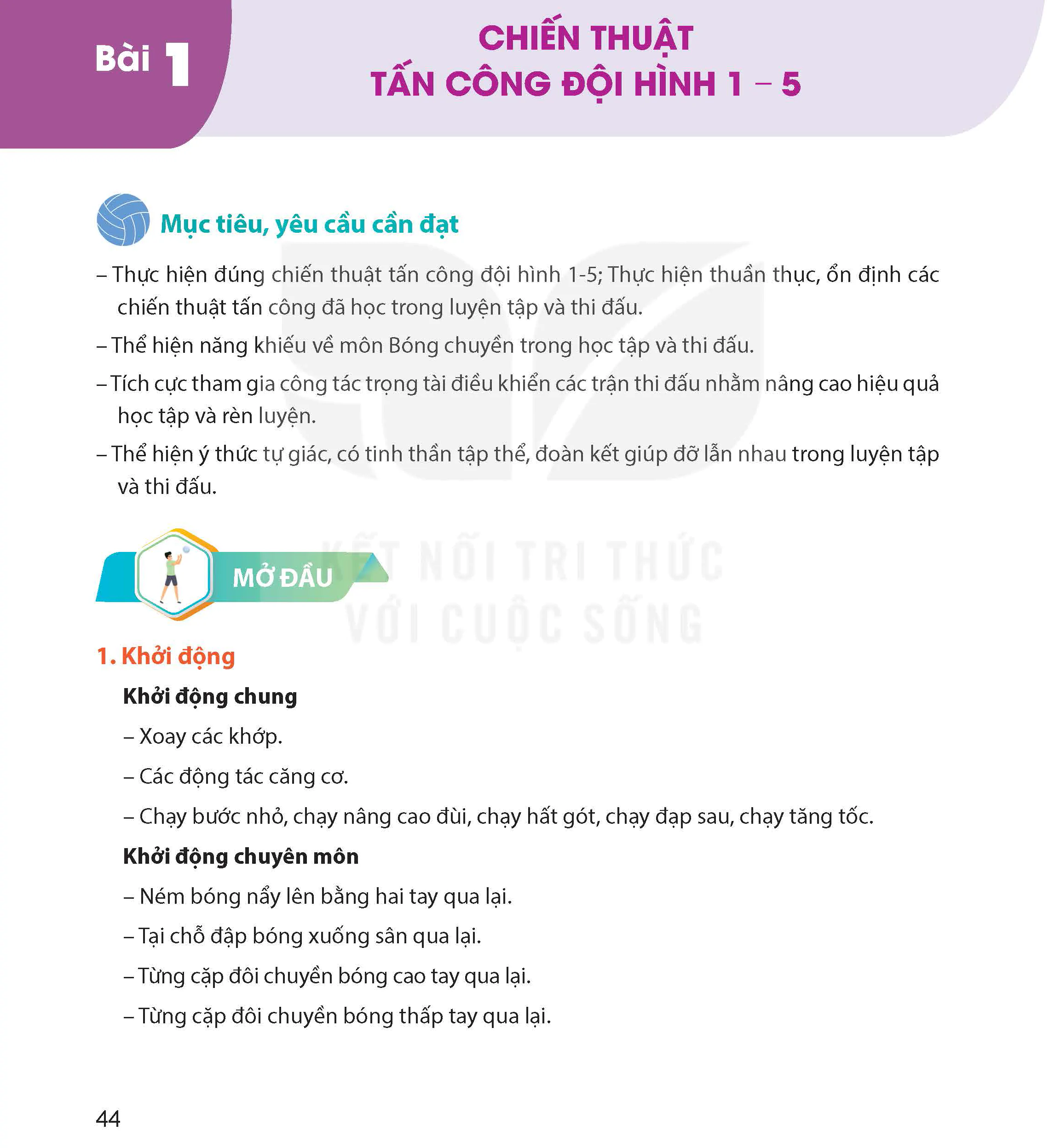 Bài 1: Chiến thuật tấn công đội hình 1 - 5