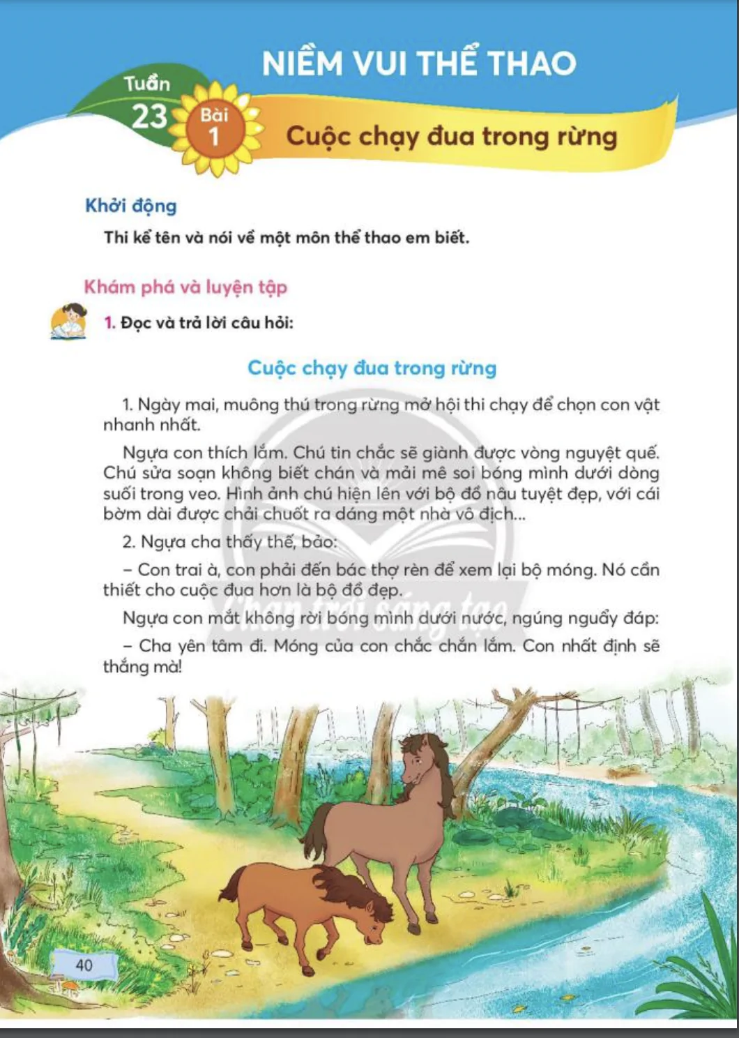 Bài 1: Cuộc chạy đua trong rừng