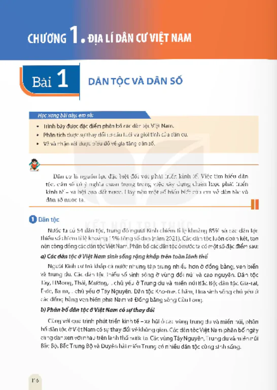 Bài 1: Dân tộc và dân số