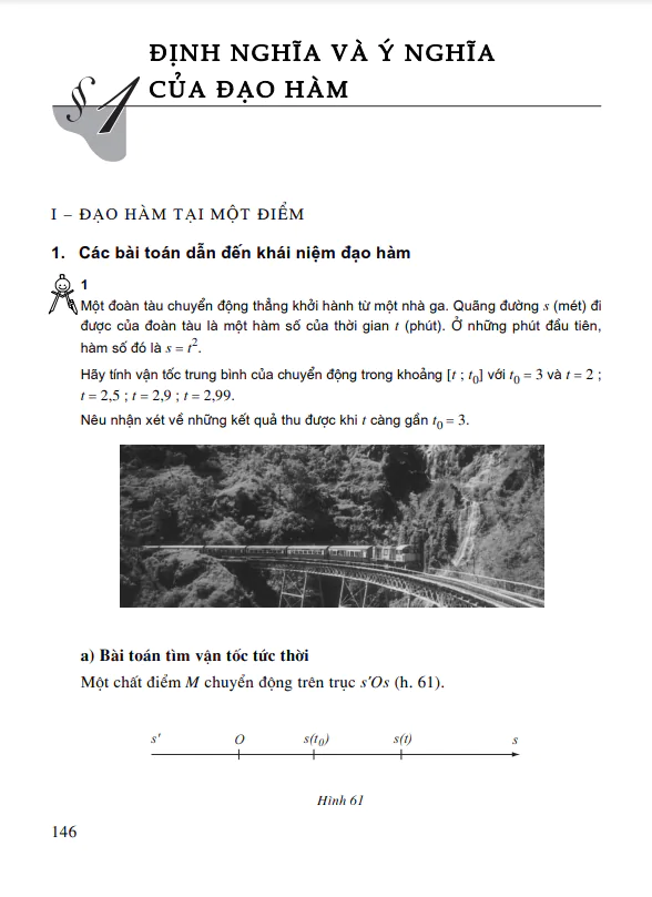 Bài 1: Định nghĩa và ý nghĩa của đạo hàm
