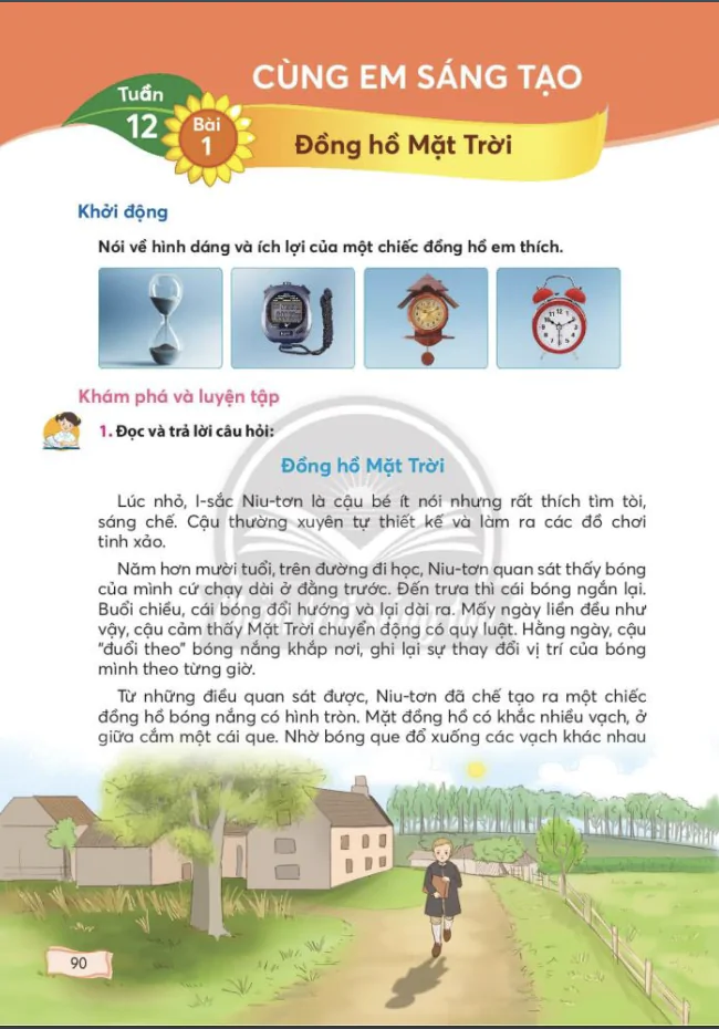 Bài 1: Đồng hồ mặt trời