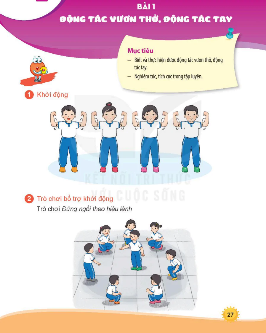 Bài 1: Động Tác Vươn Thở, Động Tác Tay