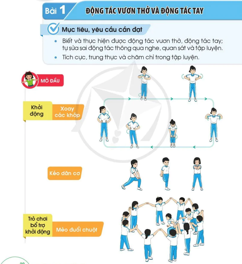 Bài 1: Động Tác Vươn Thở Và Động Tác Tay