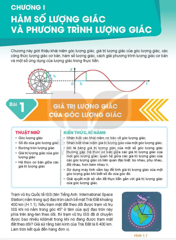 Bài 1: Giá Trị Lượng Giác Của Góc Lượng Giác