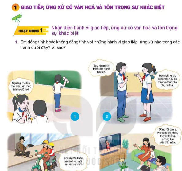 Bài 1: Giao tiếp, ứng xử có văn hóa và tôn trọng sự khác biệt