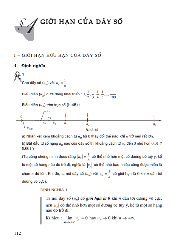 Bài 1: Giới hạn của dãy số