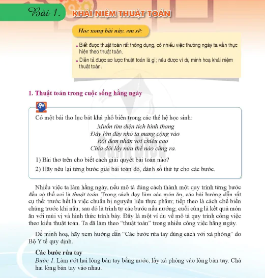 Bài 1. Khái niệm thuật toán
