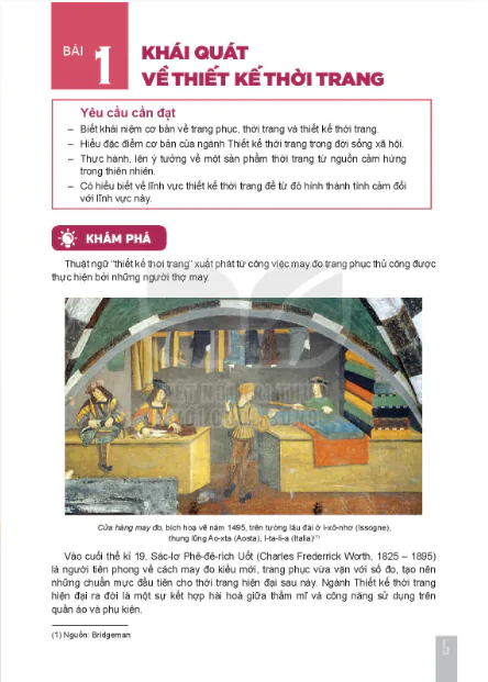 Bài 1: Khái quát về thiết kế thời trang