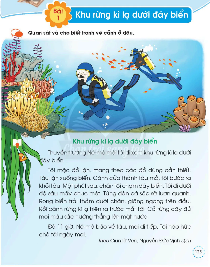 Bài 1: Khu Rừng Kì Lạ Dưới Đáy Biển
