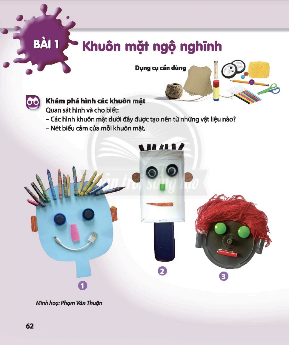 Bài 1: Khuôn mặt ngộ nghĩnh