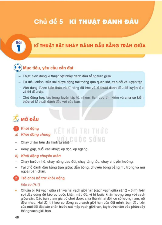 Bài 1: Kĩ thuật bật nhảy đánh đầu bằng trán giữa