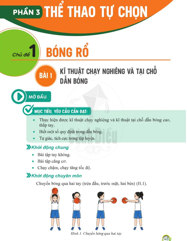 BÀI 1. KĨ THUẬT CHẠY NGHIÊNG VÀ TẠI CHỖ DẪN BÓNG