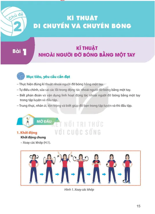 Bài 1: KĨ THUẬT NHOÀI NGƯỜI ĐỠ BÓNG BẰNG MỘT TAY