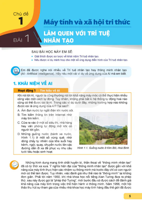 Bài 1: Làm quen với Trí tuệ nhân tạo 
