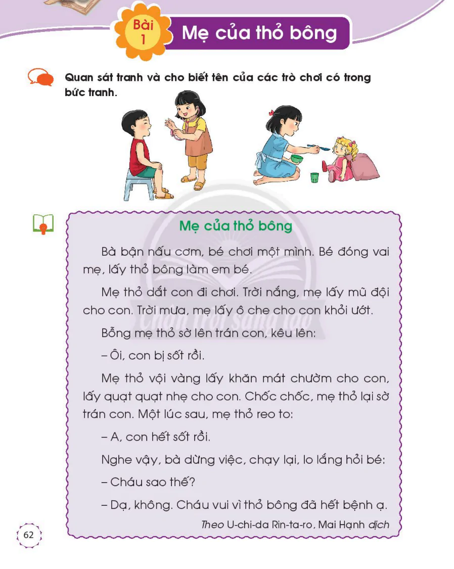 Bài 1: Mẹ Của Thỏ Bông