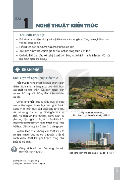 Bài 1: Nghệ thuật kiến trúc