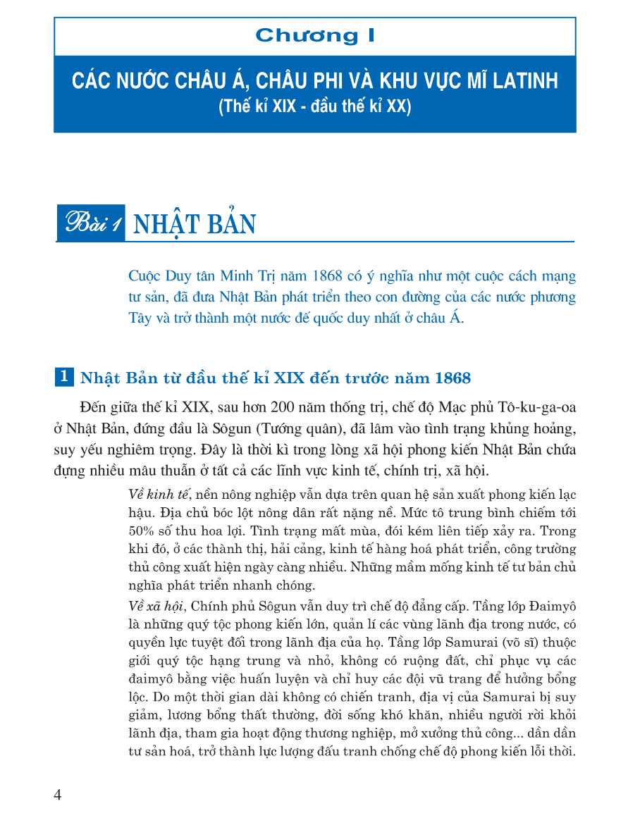 Bài 1: Nhật Bản