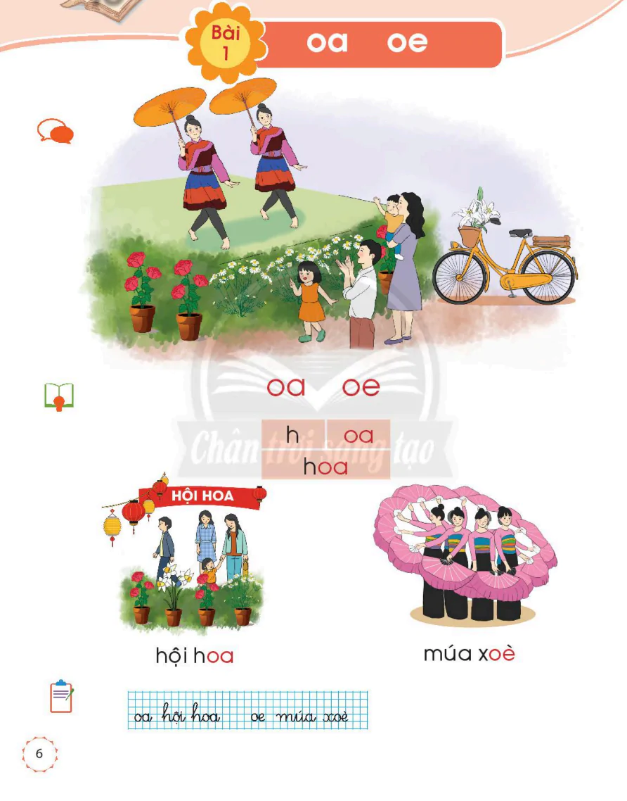 Bài 1: oa oe