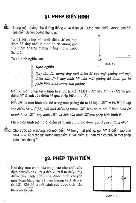Bài 1: Phép biến hình