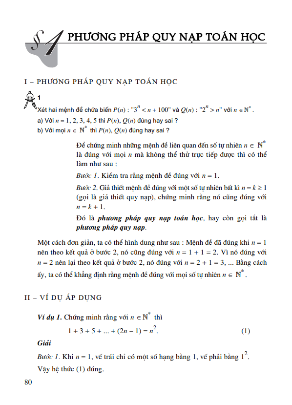 Bài 1: Phương pháp quy nạp toán học