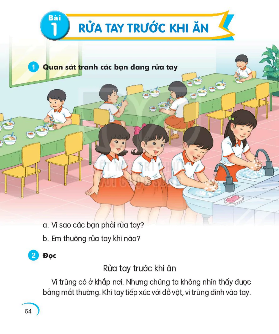 Bài 1: Rửa Tay Trước Khi Ăn