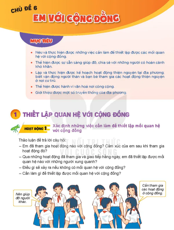 Bài 1: THIẾT LẬP QUAN HỆ VỚI CỘNG ĐỒNG