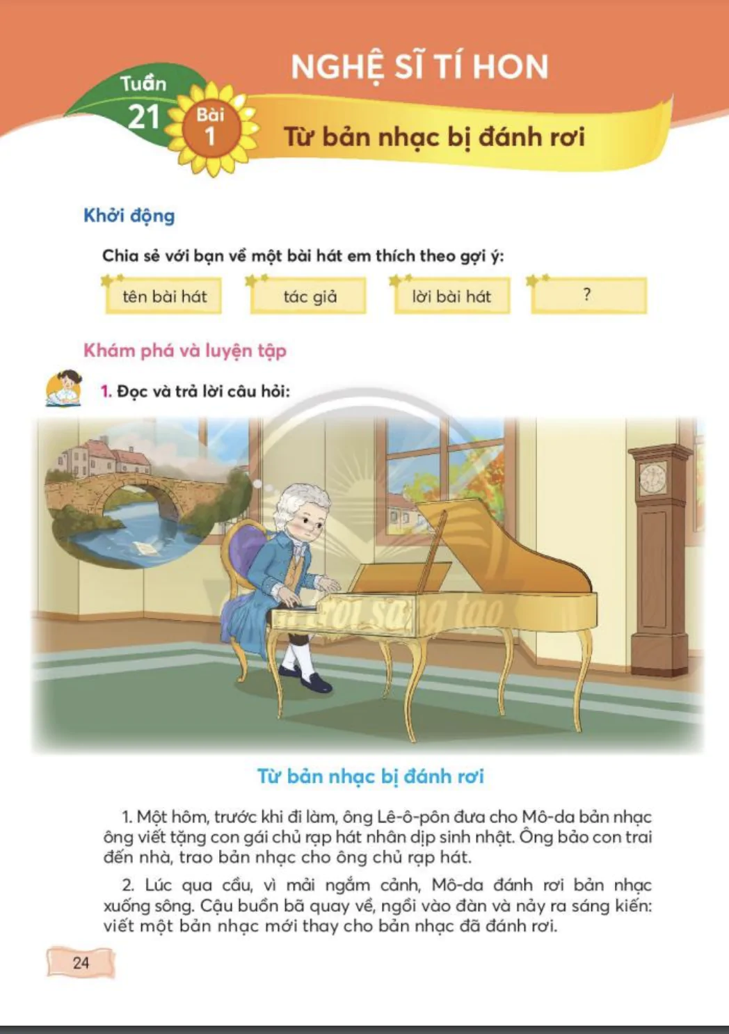 Bài 1: Từ bản nhạc bị đánh rơi