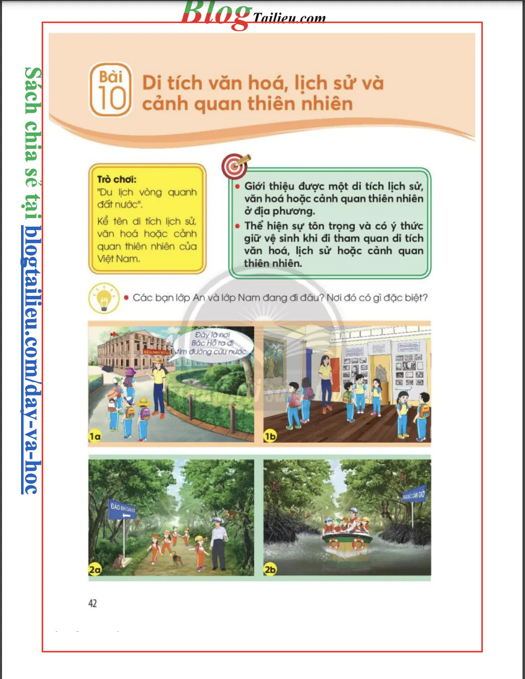 Bài 10: Di tích văn hoá lịch sử và cảnh quan thiên nhiên