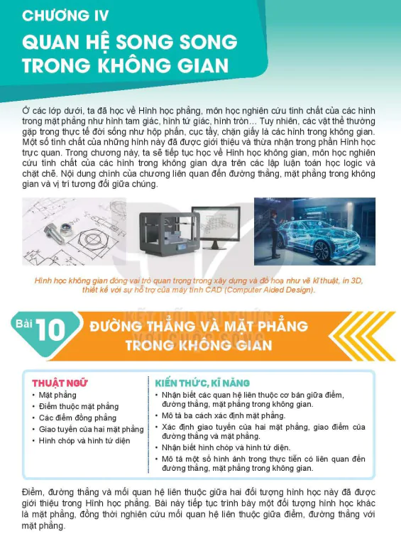 Bài 10: Đường Thẳng Và Mặt Phẳng Trong Không Gian