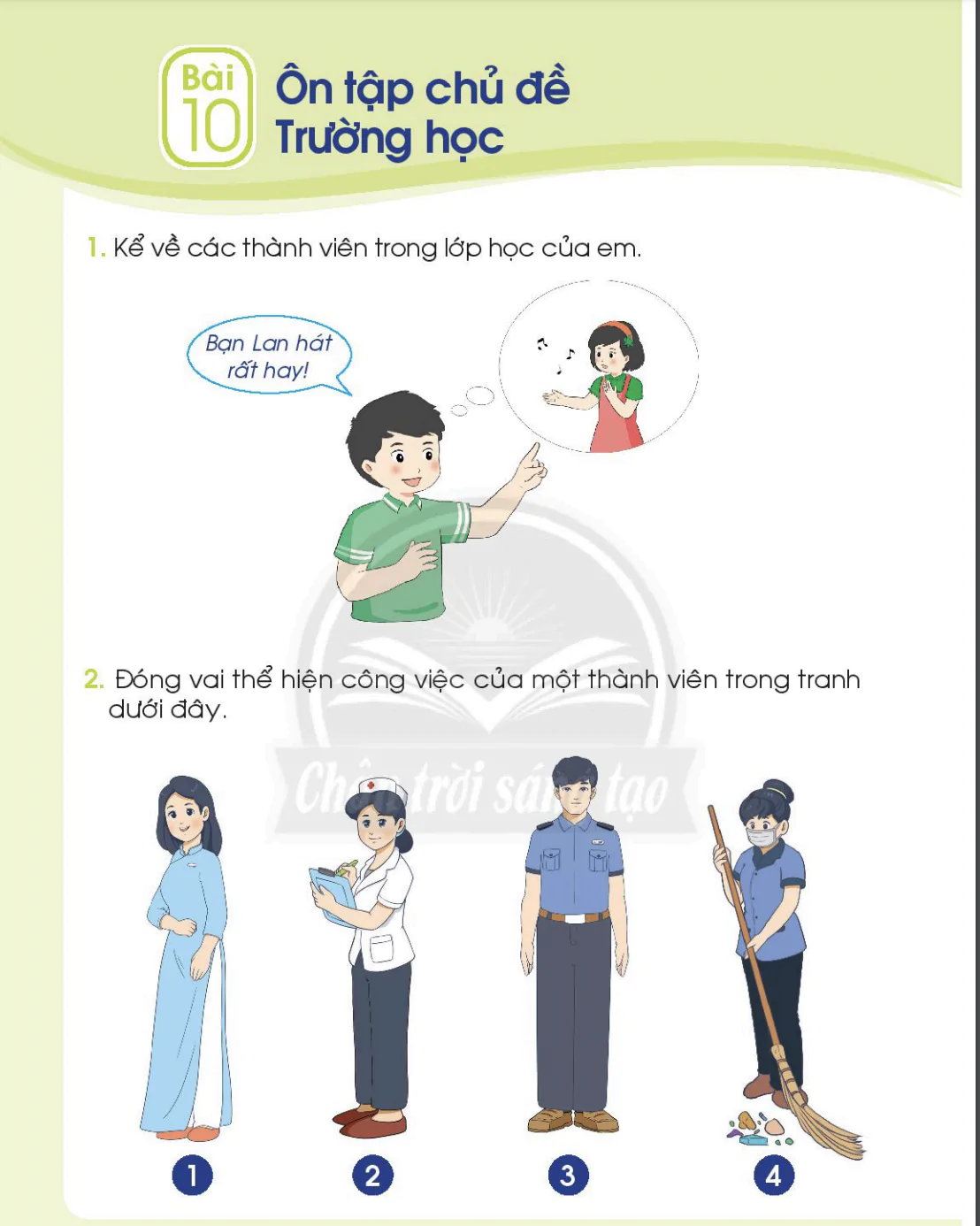 Bài 10: Ôn tập chủ đề trường học