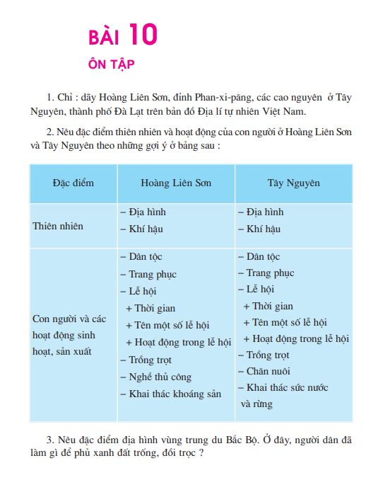 Bài 10: Ôn tập