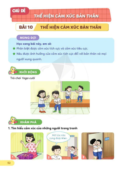 Bài 10: Thể hiện cảm xúc bản thân