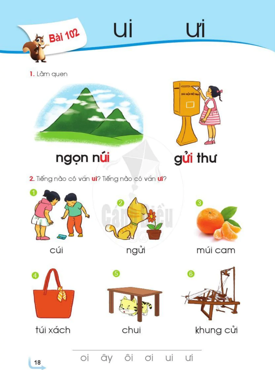 Bài 102: ui ưi