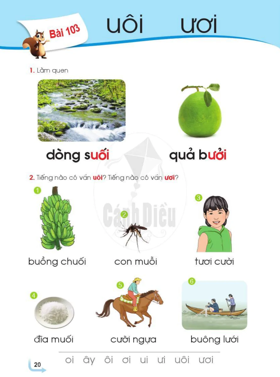 Bài 103: uôi ươi