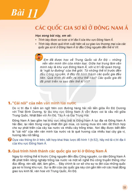 Bài 11: Các quốc gia sơ kì ở Đông Nam Á