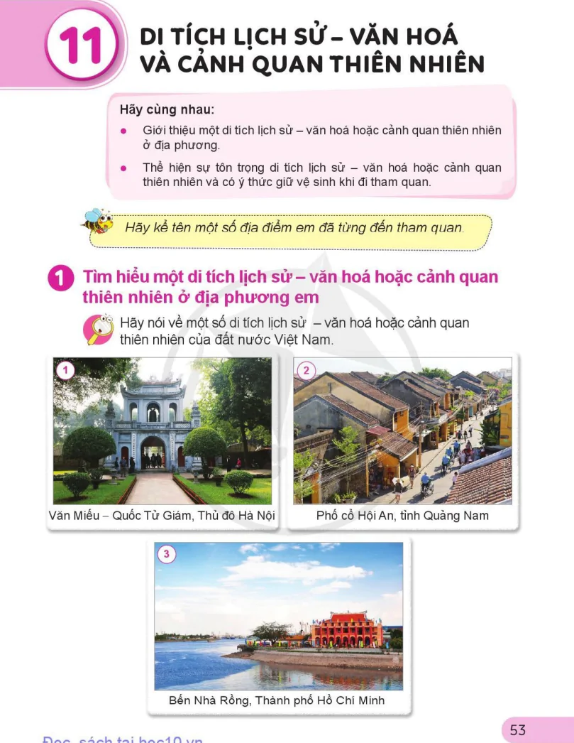 Bài 11: Di Tích Lịch Sử - Văn Hóa Và Cảnh Quan Thiên Nhiên