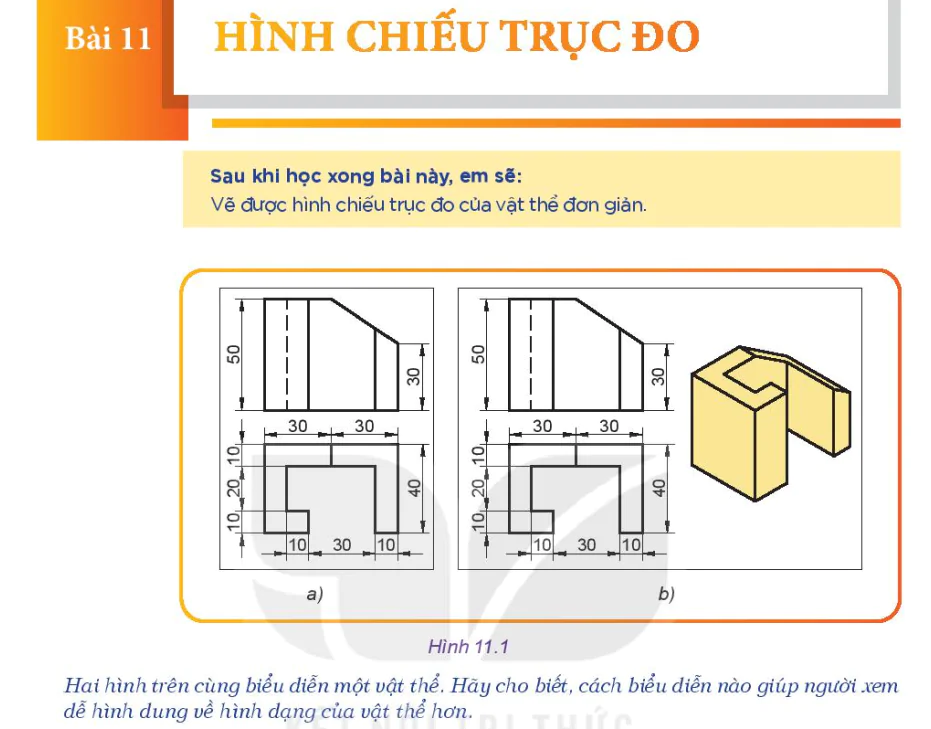 Bài 11: Hình Chiếu Trục Đo