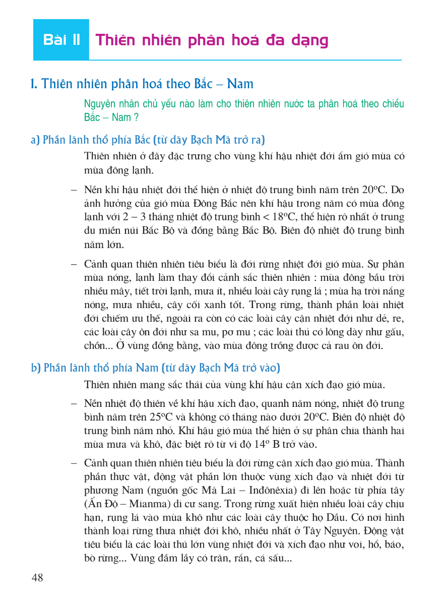 Bài 11: Thiên Nhiên Phân Hóa Đa Dạng