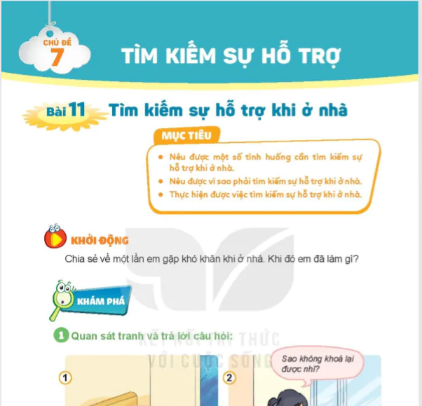 Bài 11: Tìm kiếm sự hỗ trợ khi ở nhà 