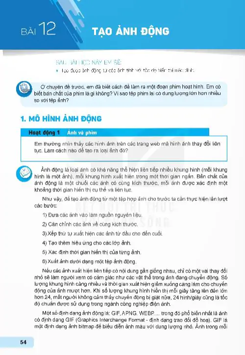 Bài 12: Tạo Ảnh Động