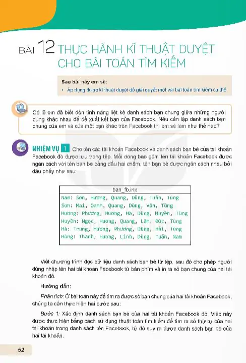 Bài 12: Thực Hành Kĩ Thuật Duyệt Cho Bài Toán Tìm Kiếm