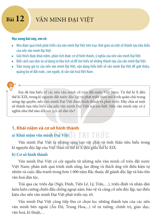 Bài 12: Văn Minh Đại Việt